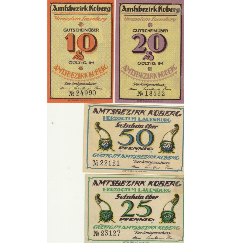 Alemania Set 4 Notgelds